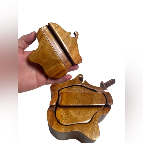 aloha wood art turtle puzzle Trinket Jewelry Box Design In Hawaii By Paul Le - Picture 16 of 16